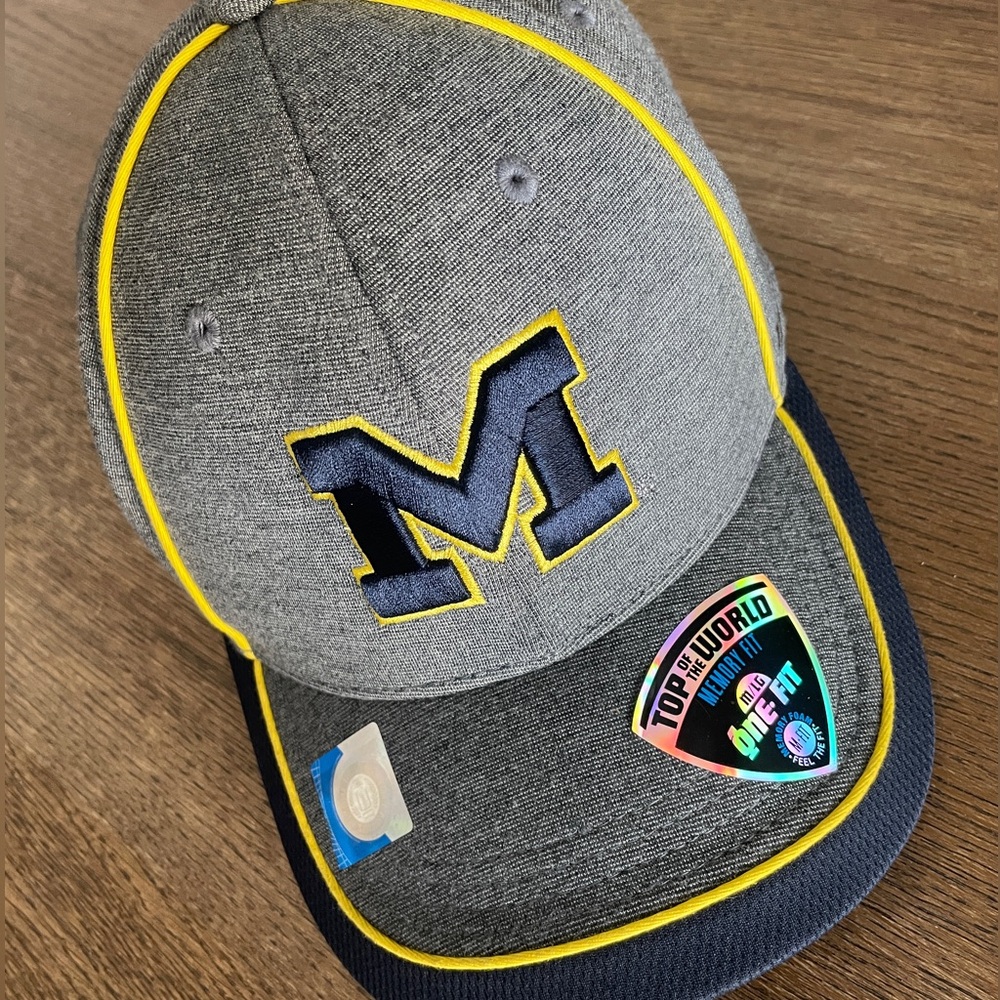 Michigan U of M Top of the World Memory fit hat. One size
